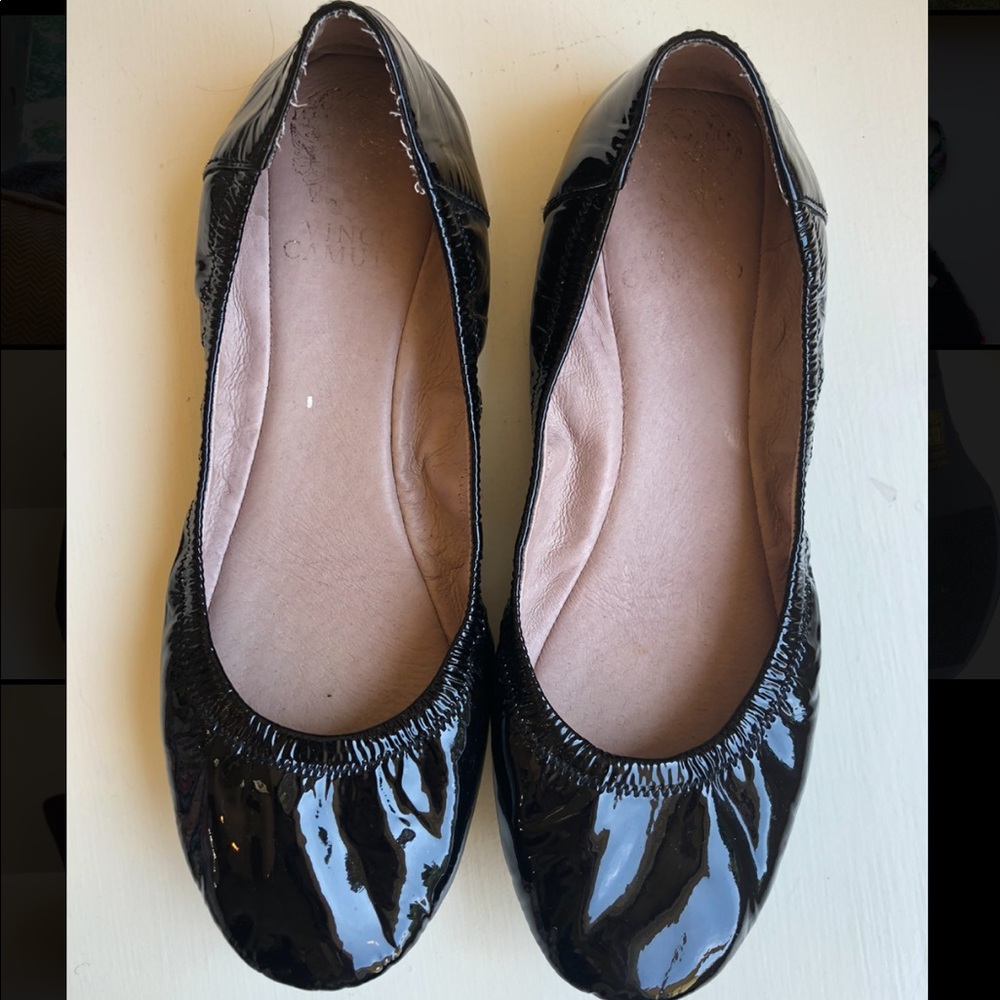 Vince Camuto Patent Black Ballet Flats